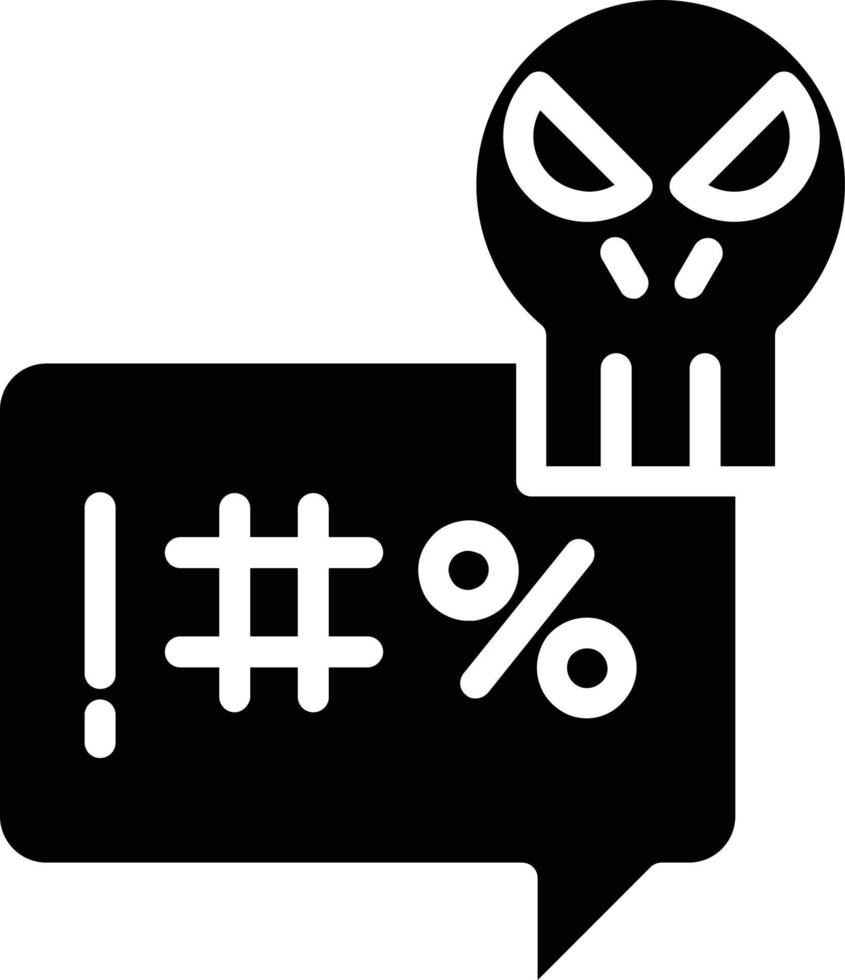 Haters Glyph Icon vector