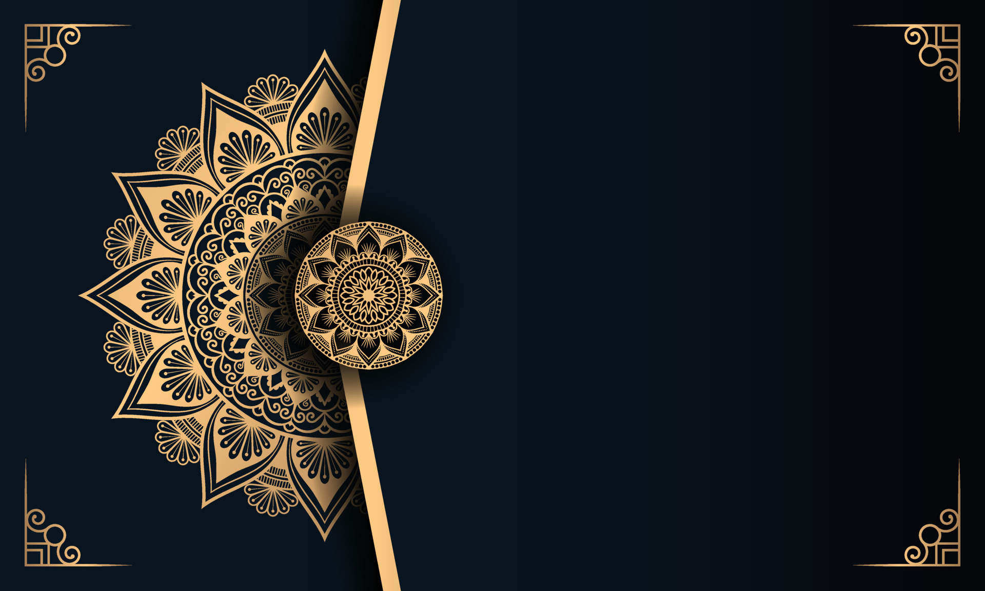 Golden luxury ornamental mandala background design with vintage wedding  invitation card pattern 9294942 Vector Art at Vecteezy