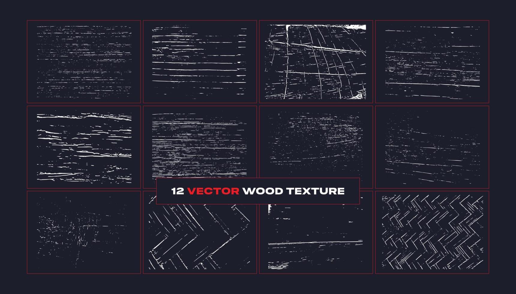 12 Unique Wood Style Vector Texture Background