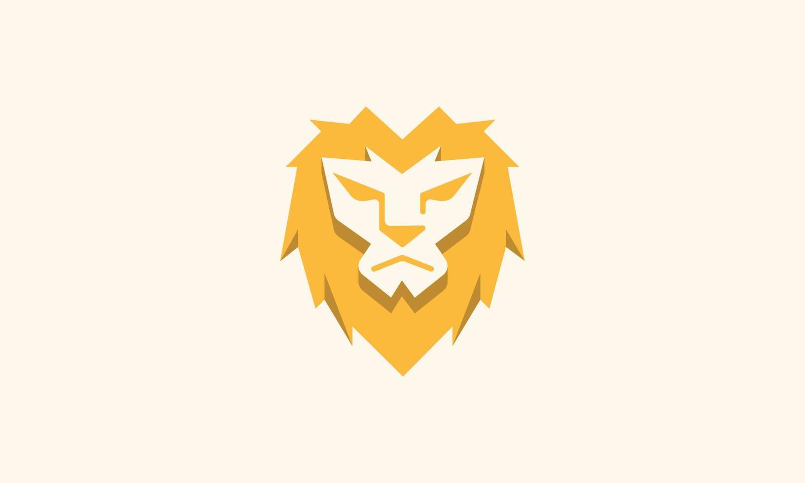 Lion Head Logo Template vector