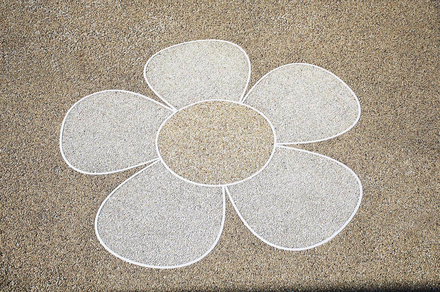 Stone wash flower floor texture surface photo