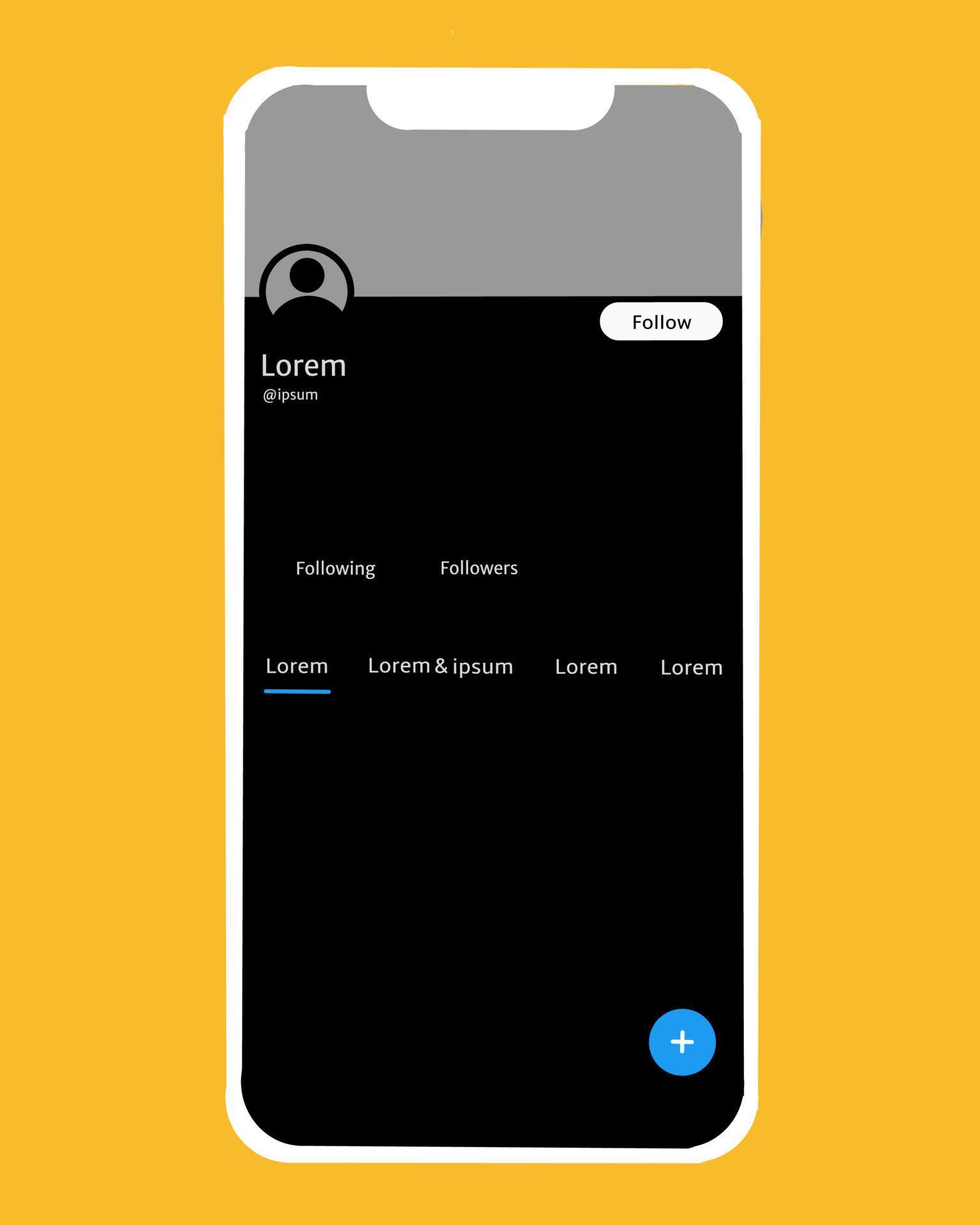 illustration vector of social media template perfect for print,etc