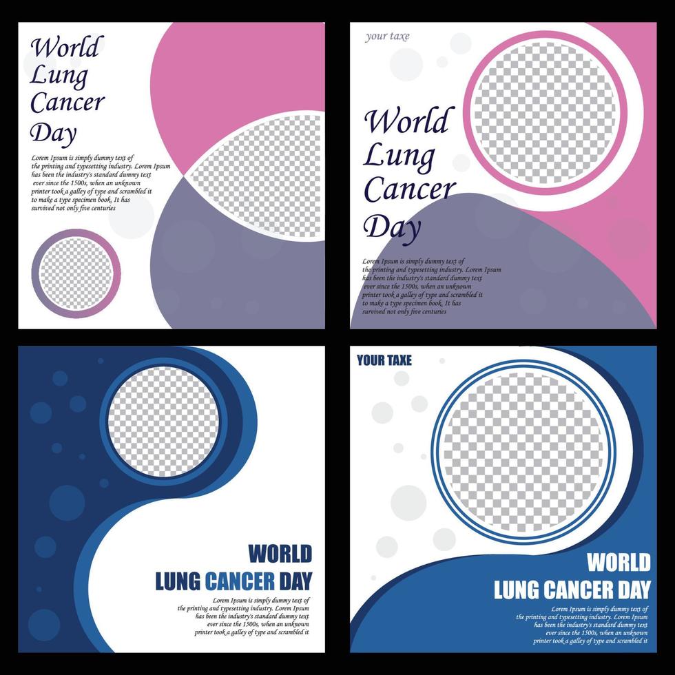 world lung cancer day vector