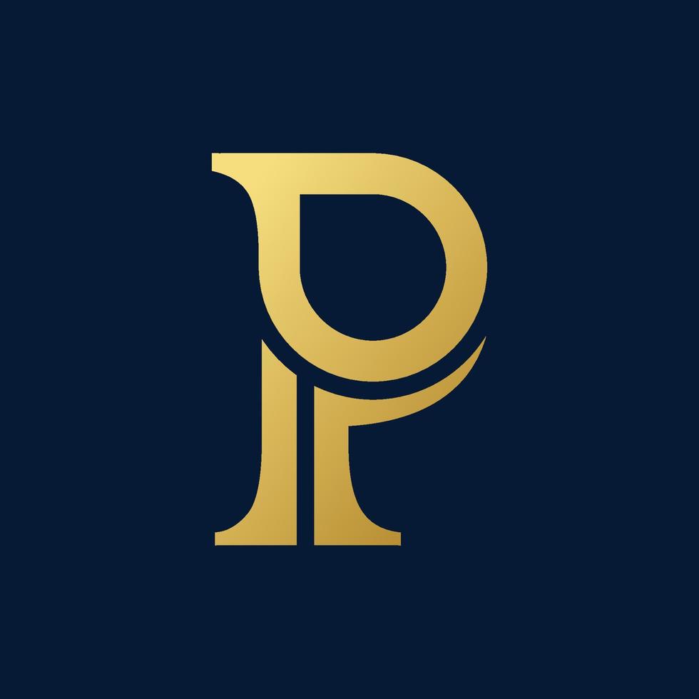 letter p logo vector