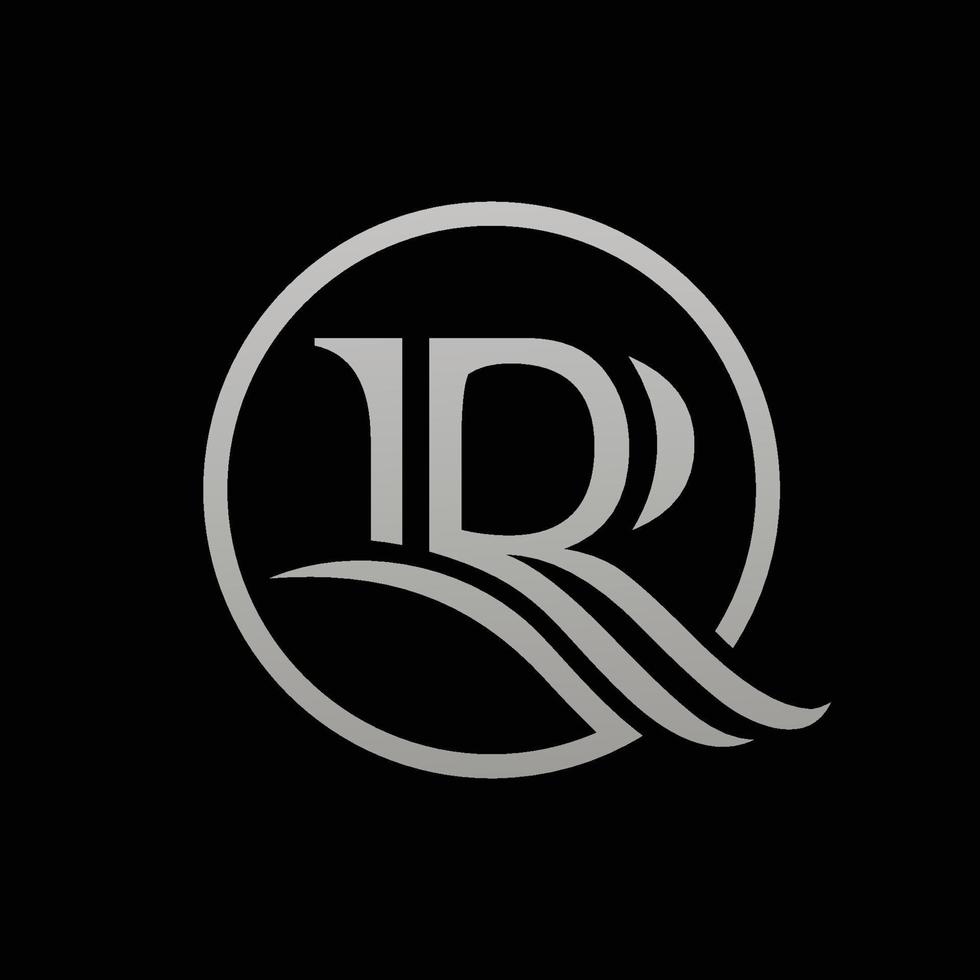 letter r logo vector