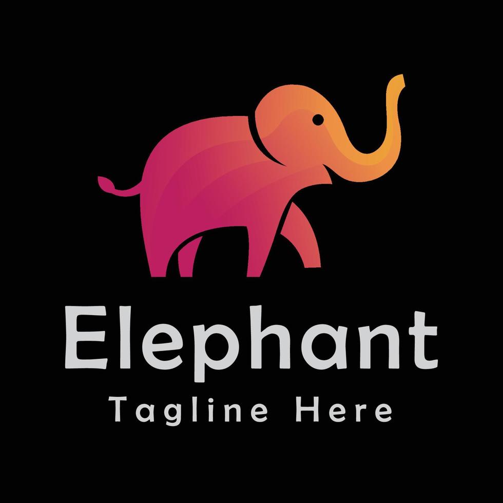 vector de logotipo de elefante