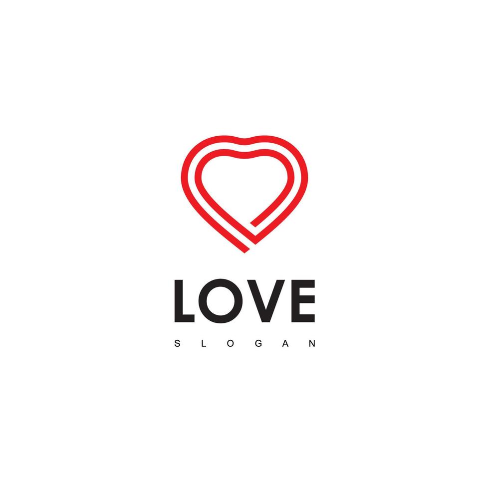 plantilla de diseño de logotipo de amor vector