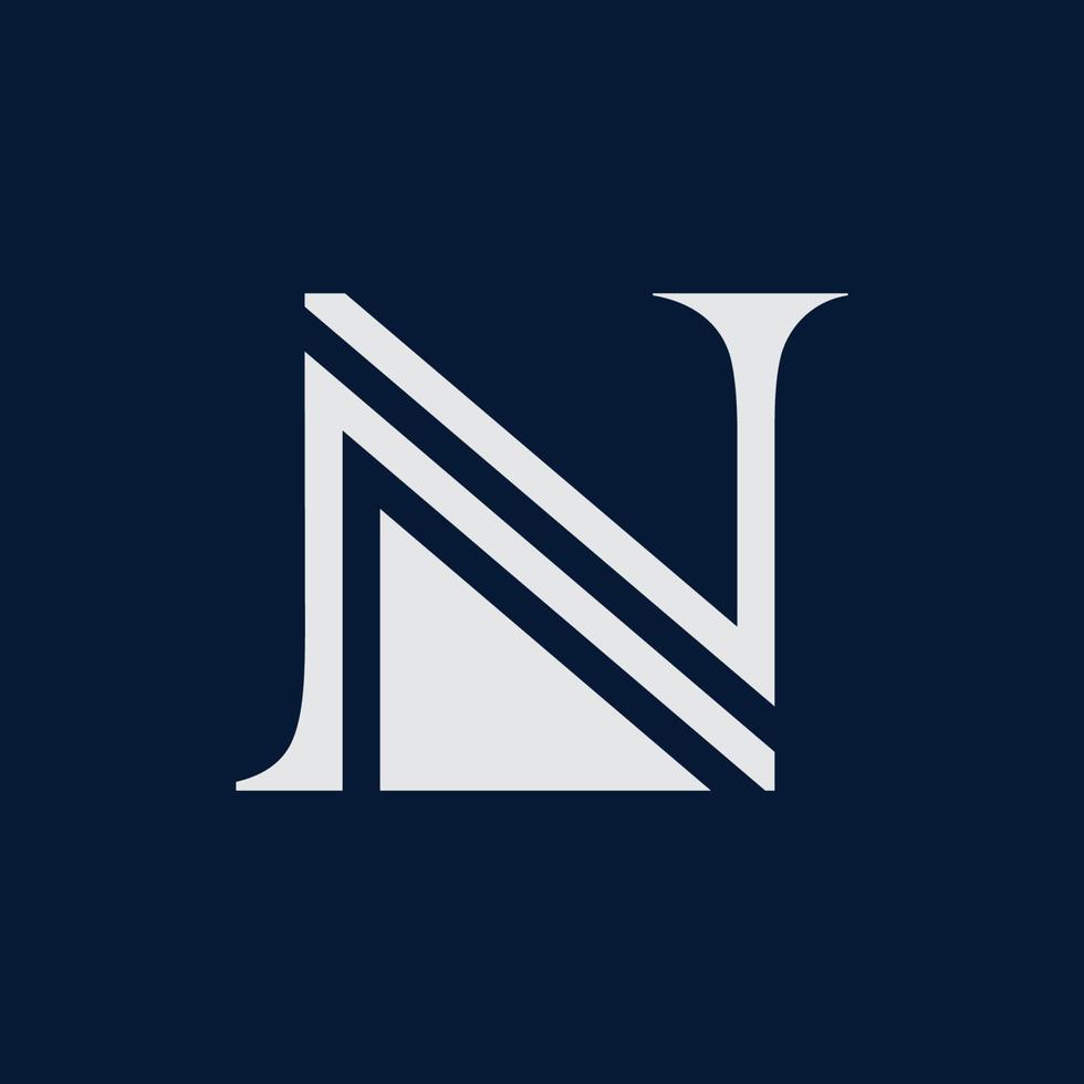 n logo design vector