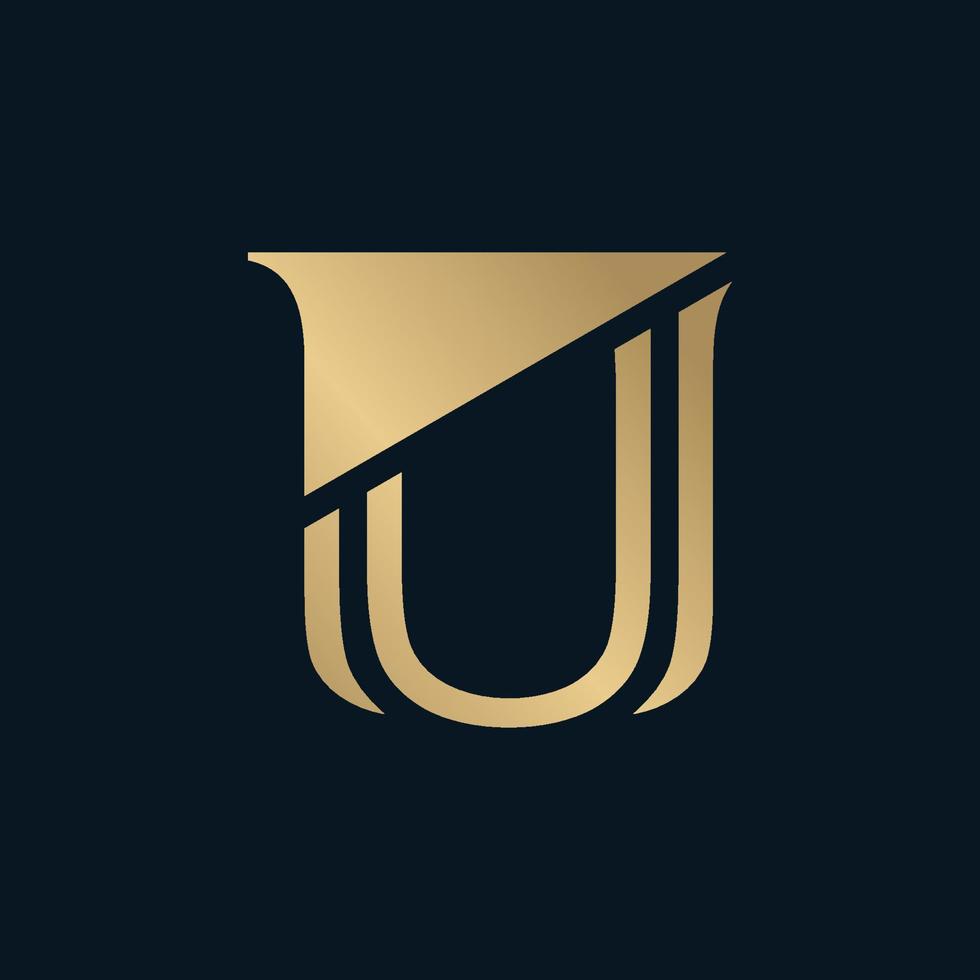 letter u logo vector