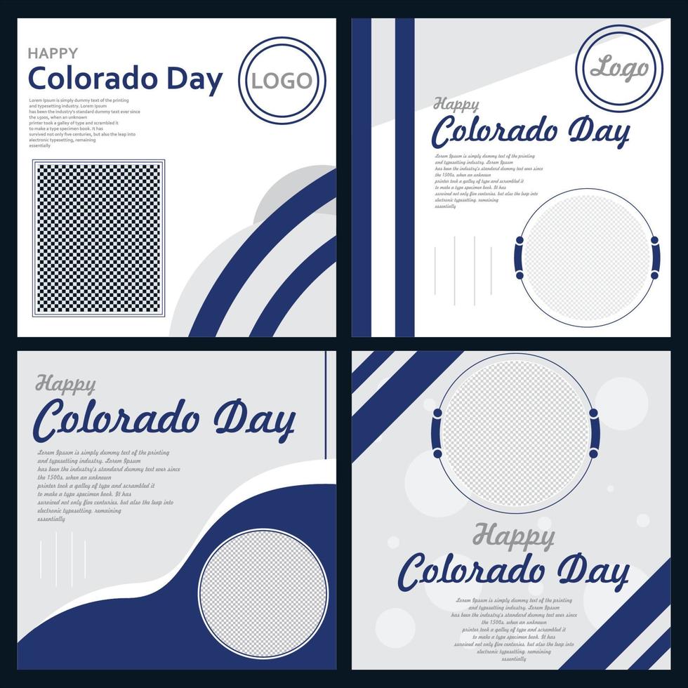 happy colorado day vector