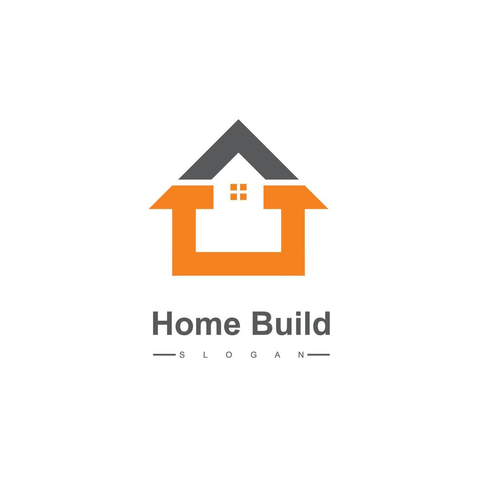 Home Construction, Real Estate Company Logo vector