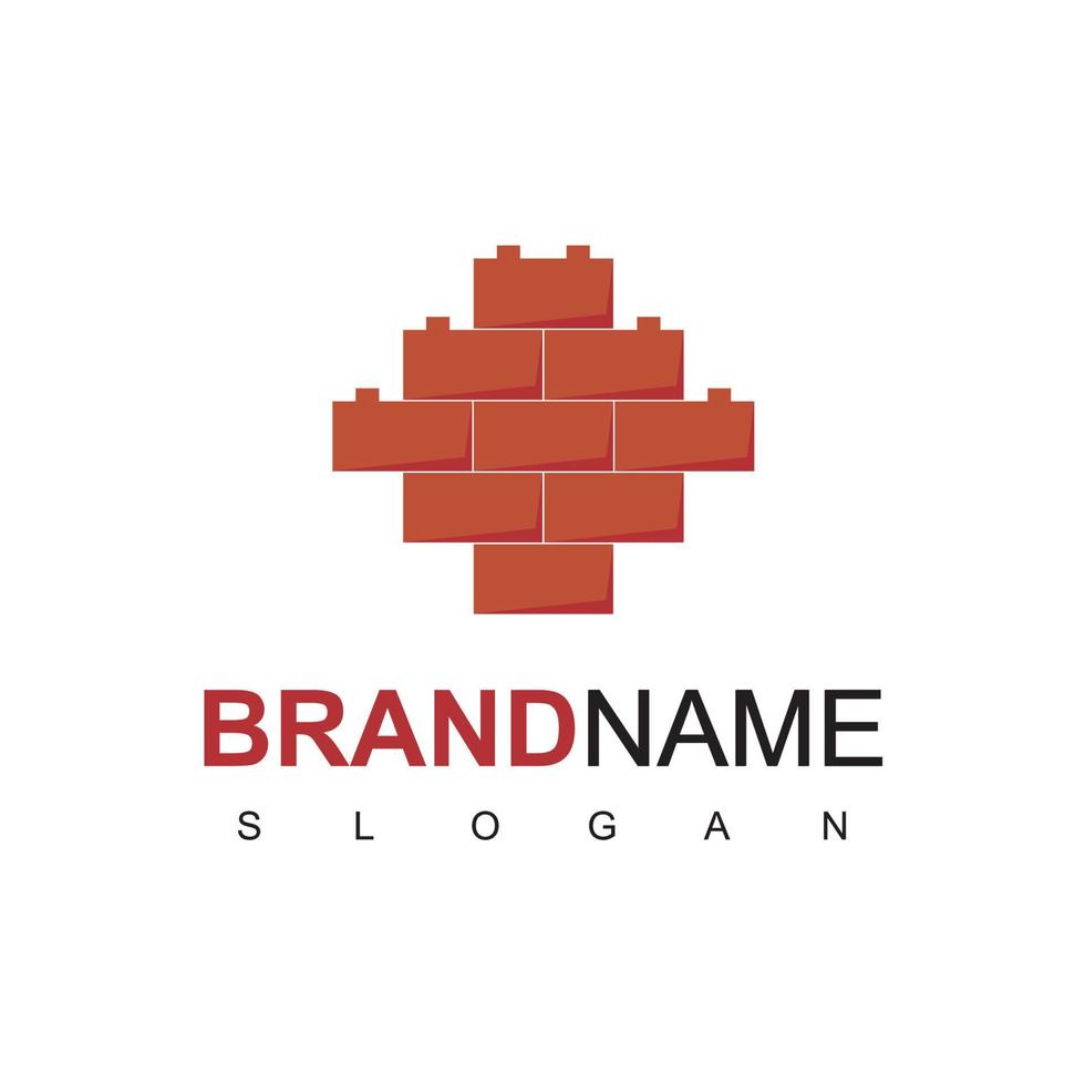 Brick, Building Logo vector