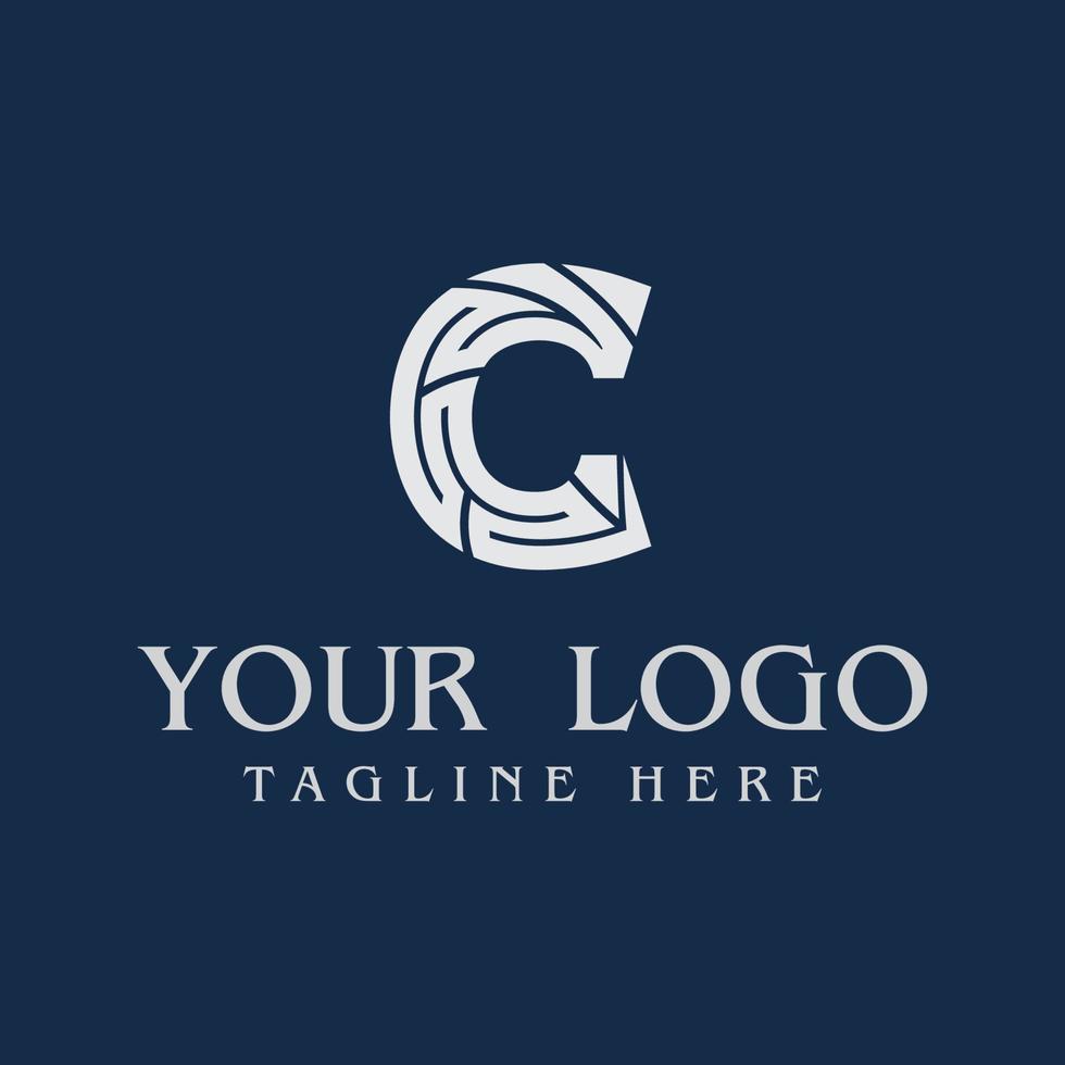 letter c logo design vector