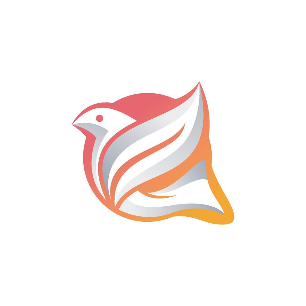 pájaro logo vector