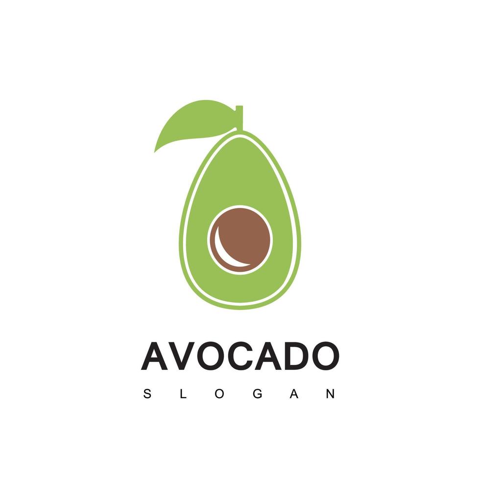 vector de diseño de logotipo de aguacate