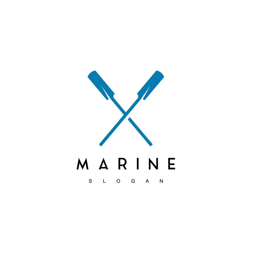 plantilla de logotipo marino vector