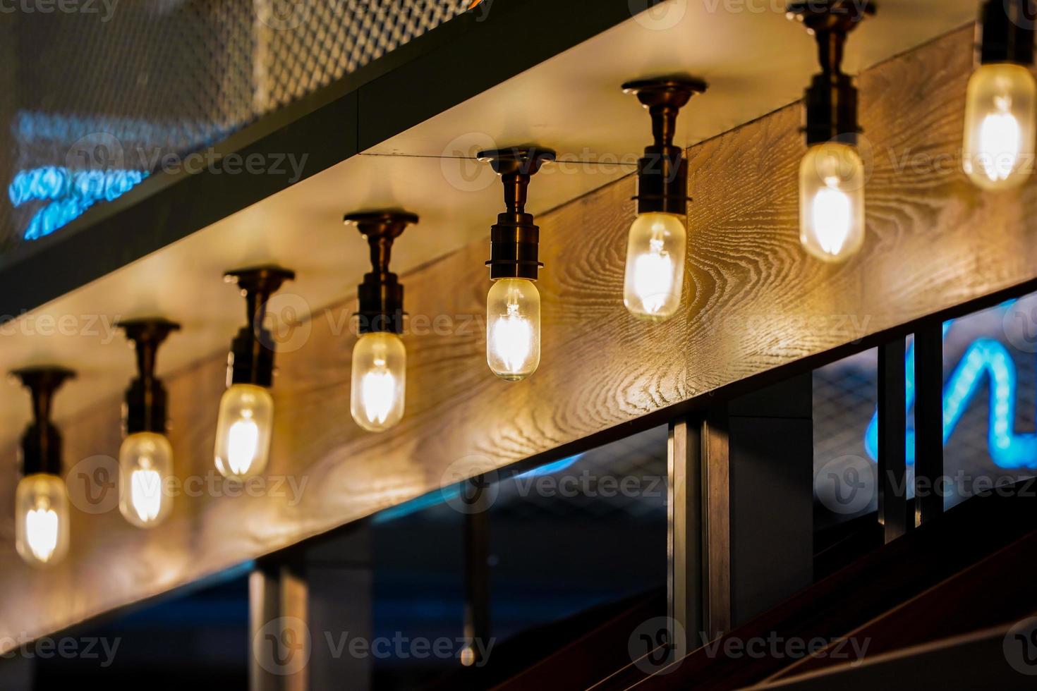 Decorative Ceiling Lamp decoration in the department store photo