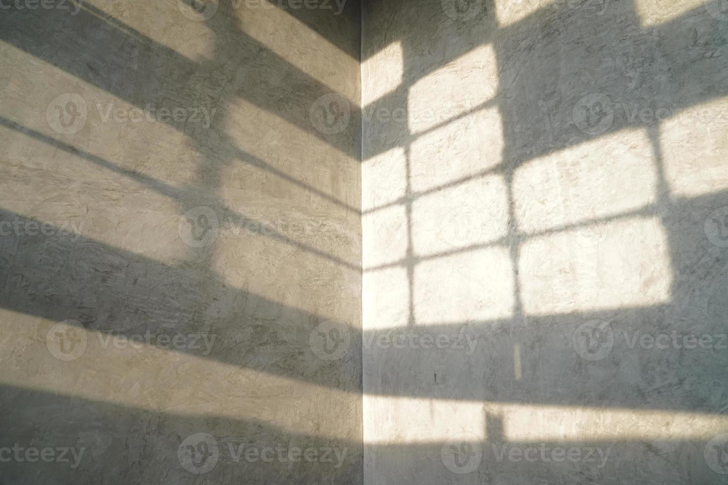 vintage and modern Loft pattern wallpaper style with the window light shadow on it. photo