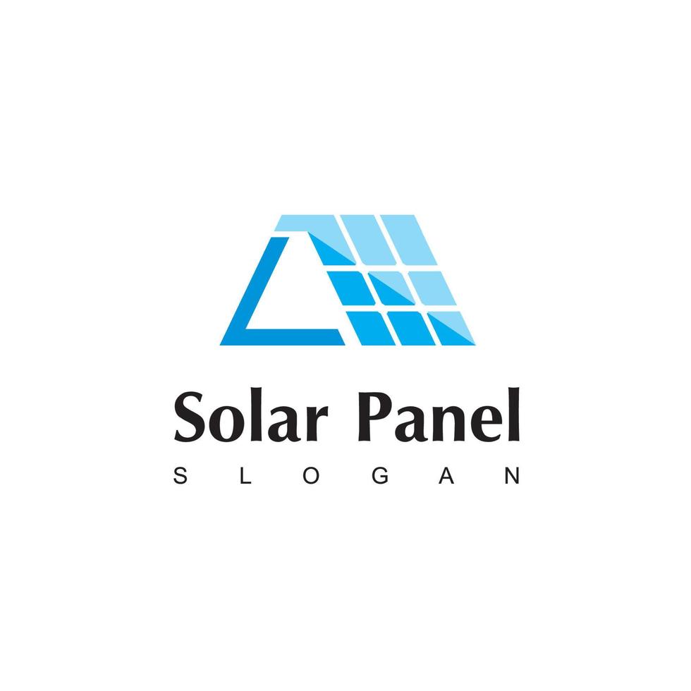 Solar Cell Logo, Green Energy Symbol vector