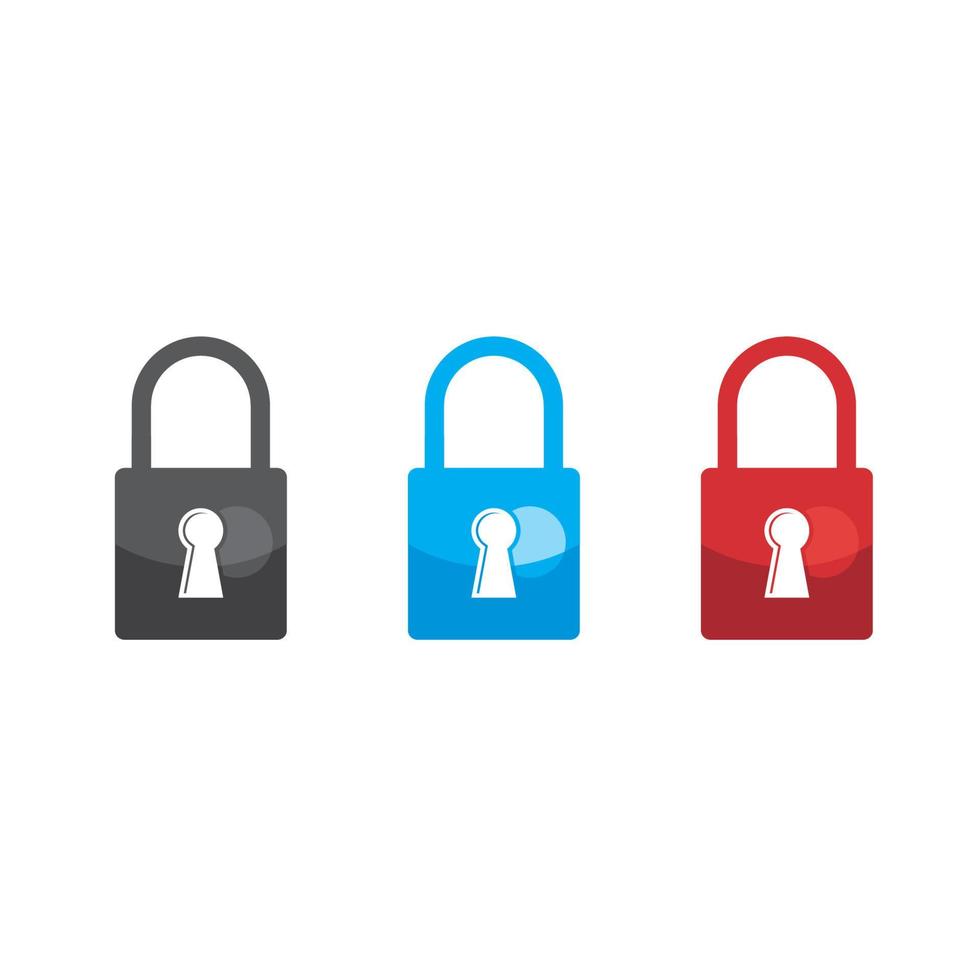 Secure Logo With Padlock And Keyhole Symbol vector