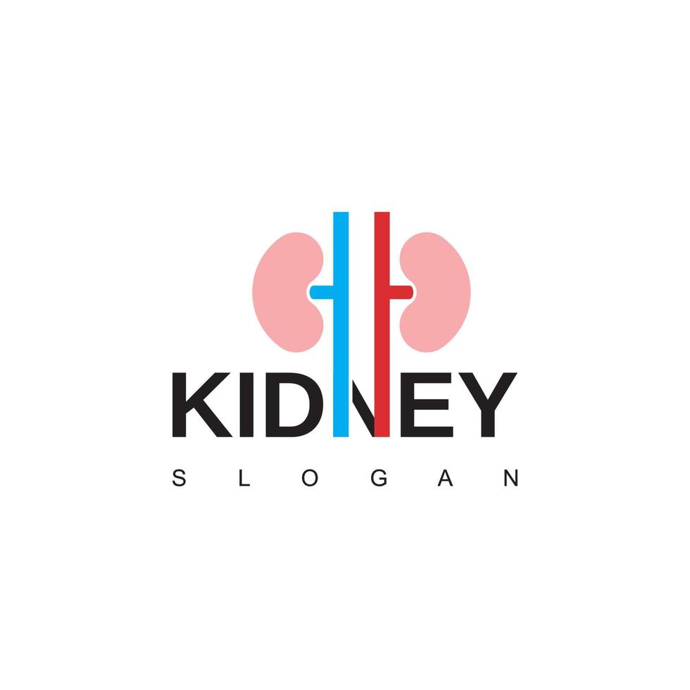 Kidney Care Logo Template vector