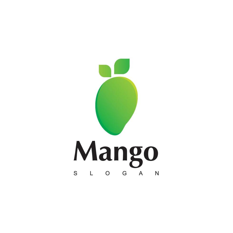 Mango Fruit Logo Design Template vector