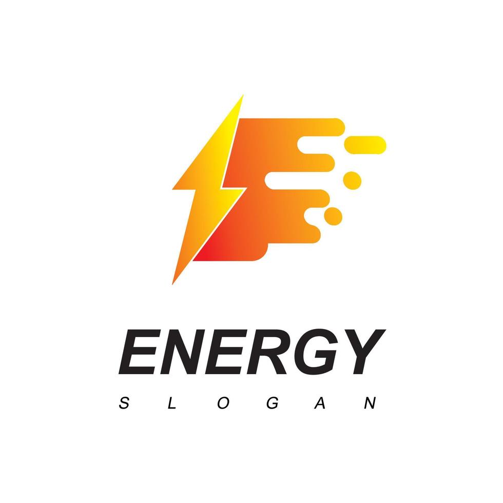 plantilla de logotipo de energía, icono de perno vector