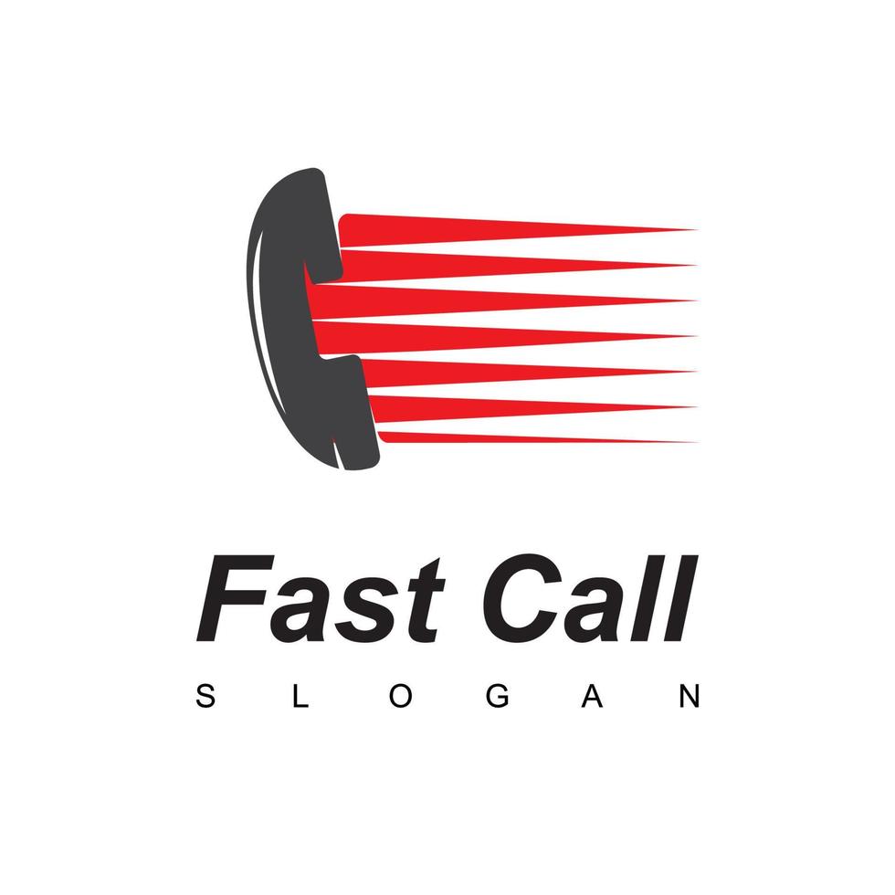 Fast Call, Customer Service Logo Concept vector