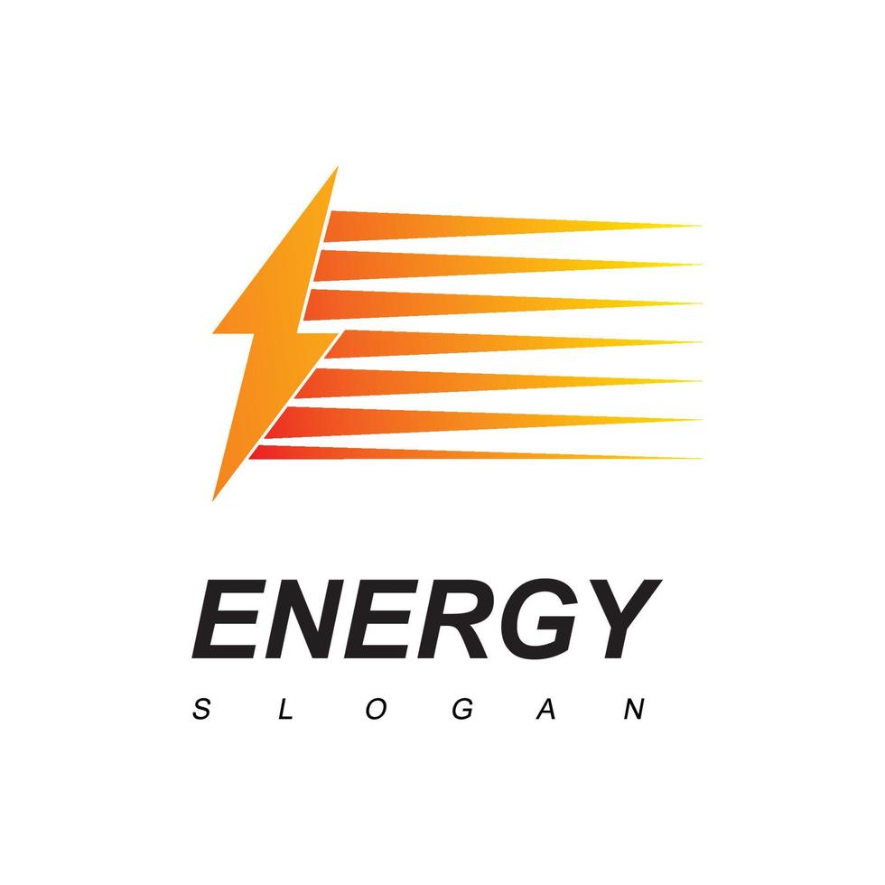 plantilla de logotipo de energía, icono de perno vector