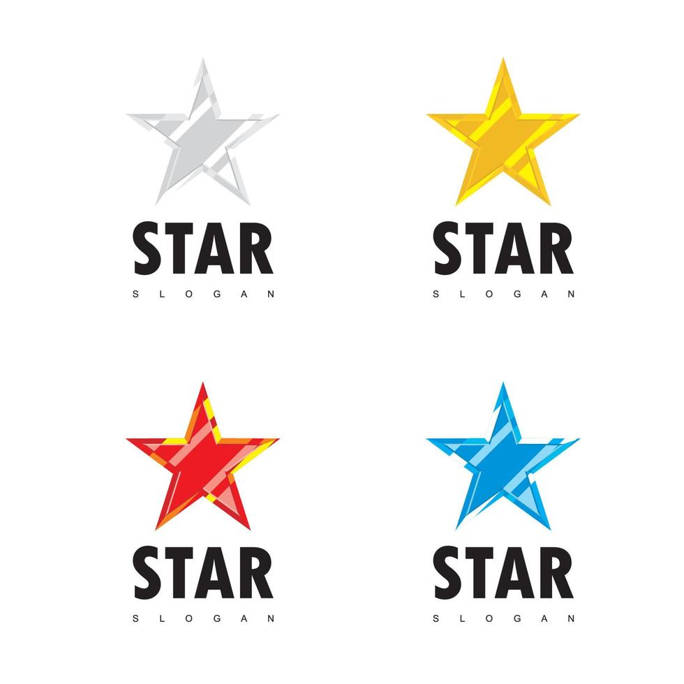 plantilla de logotipo estrella vector