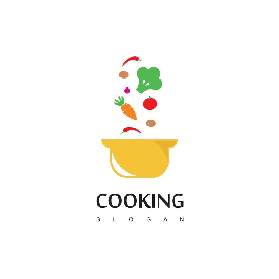 vector de diseño de logotipo de cocina