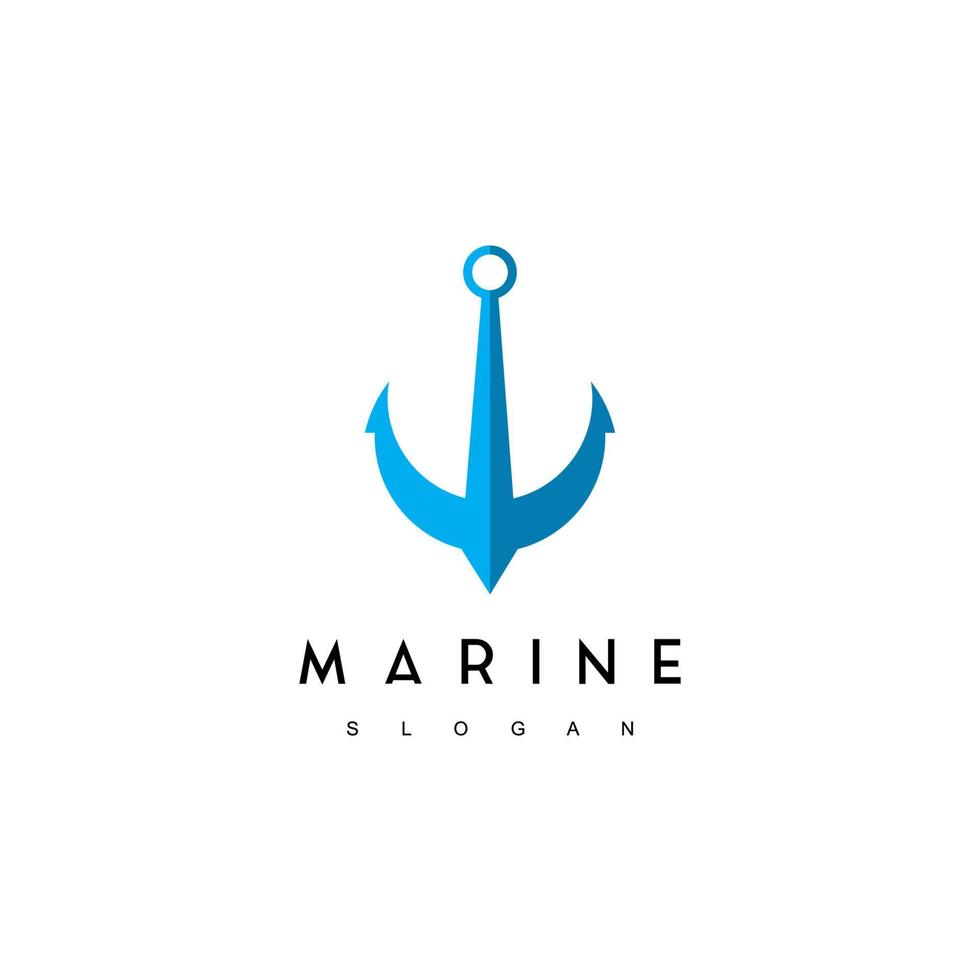 plantilla de logotipo marino vector