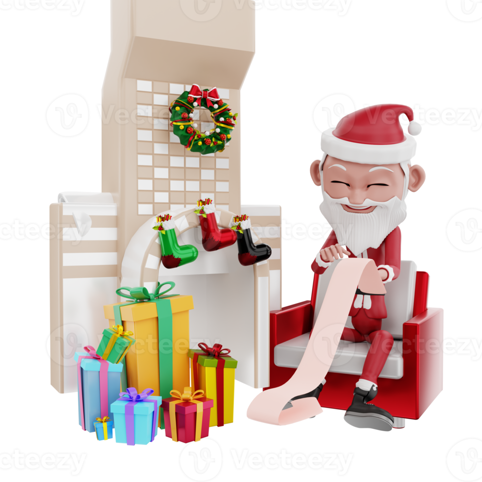 3D-Weihnachtsillustration png