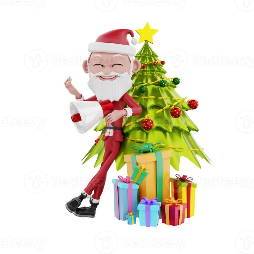 3D christmas illustration png