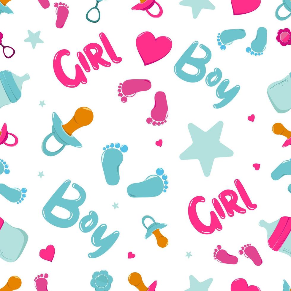 girl and boy pattern vector