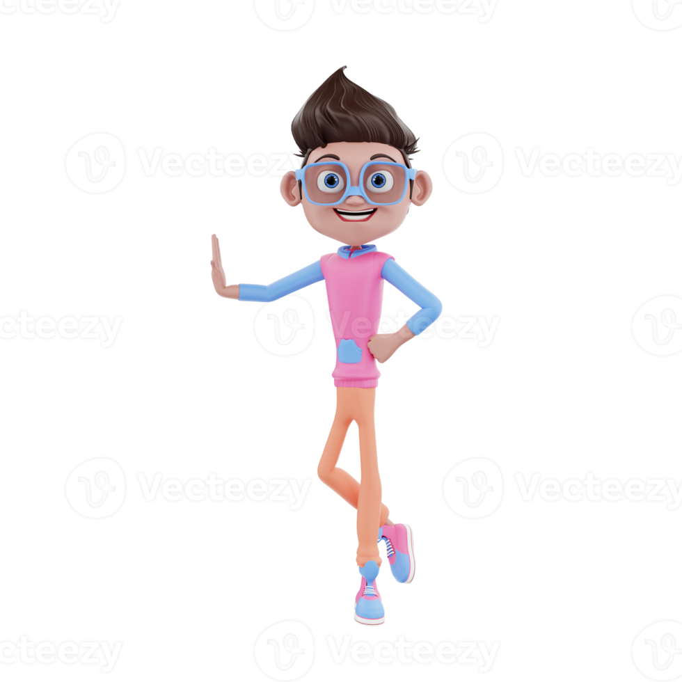 Ilustración de personaje de negocios 3d png