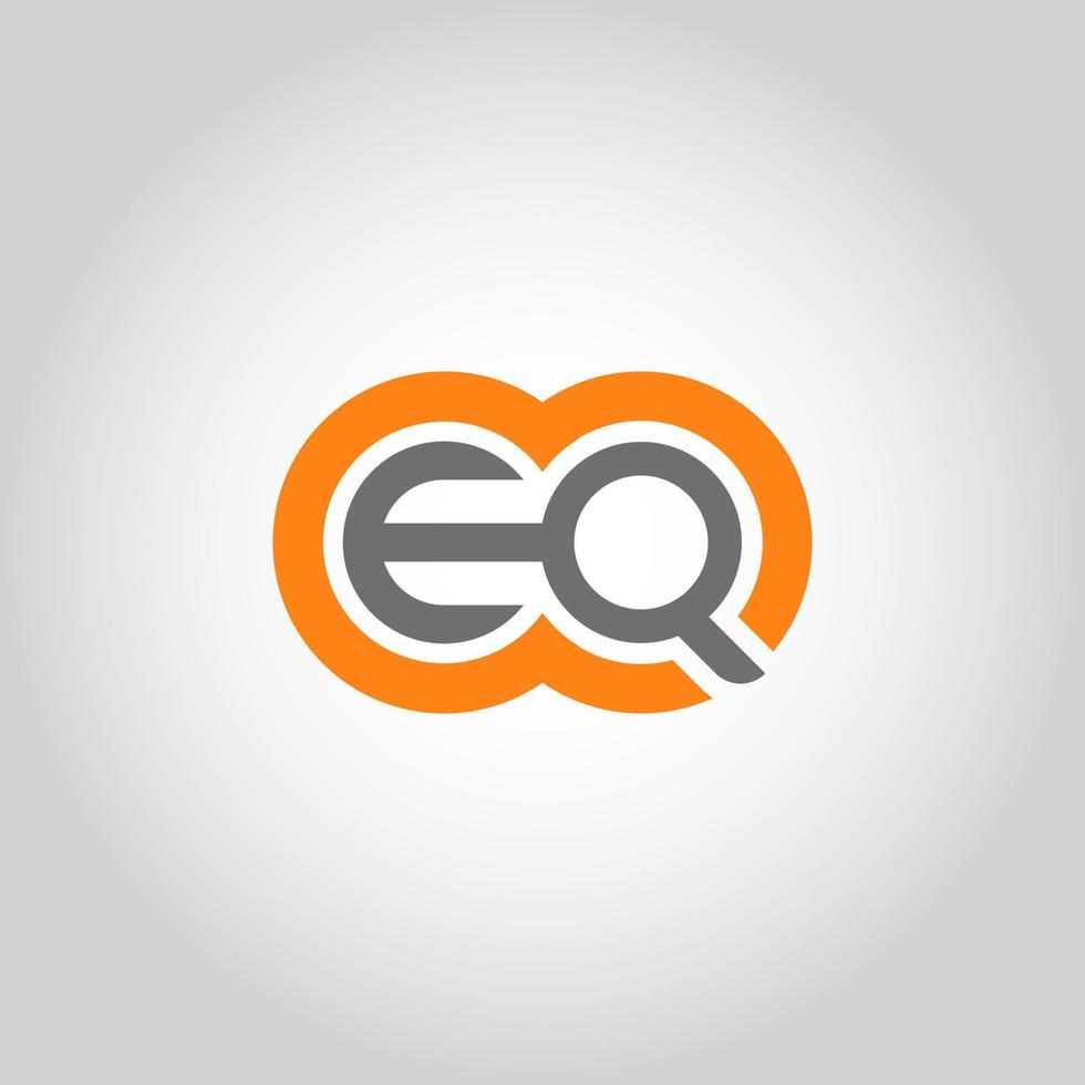 Letter EQ logo design free vector file.