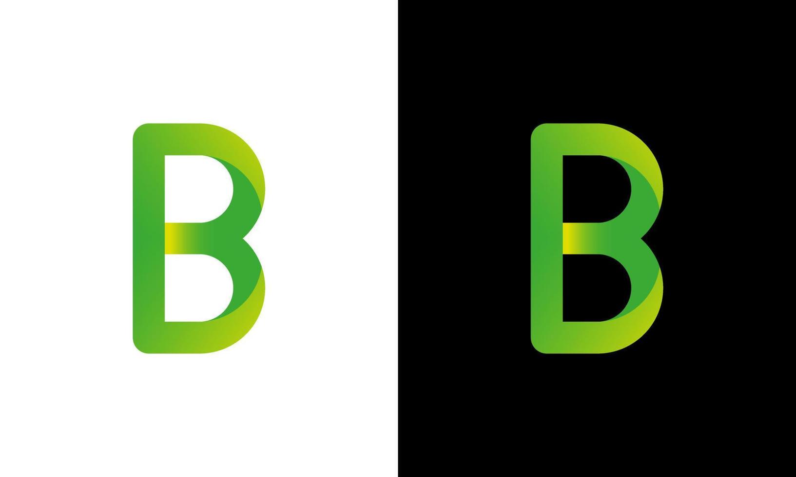 plantilla de vector libre de diseño de logotipo de letra b.