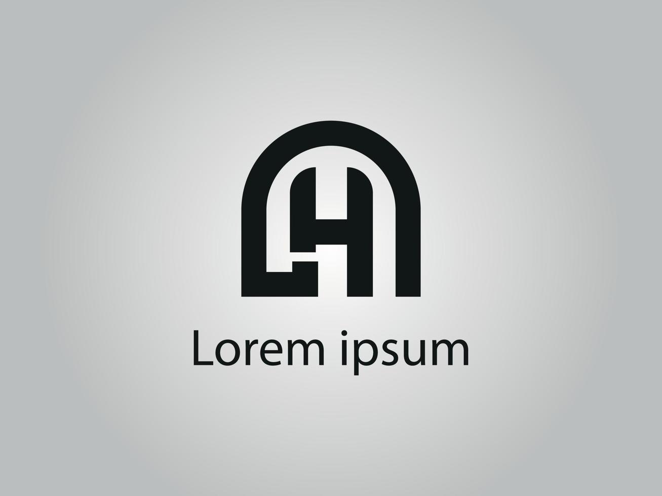 archivo de vector libre de diseño de logotipo lh