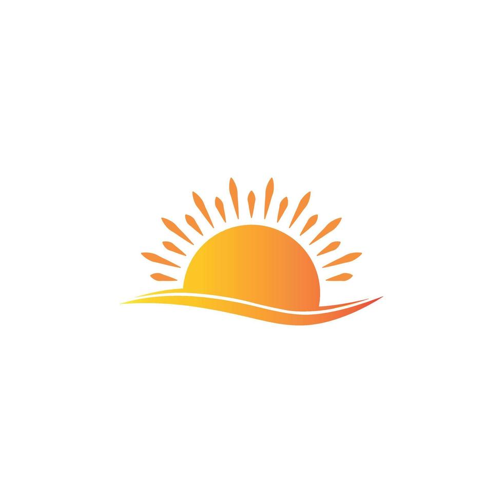 Sun logo free vector file.