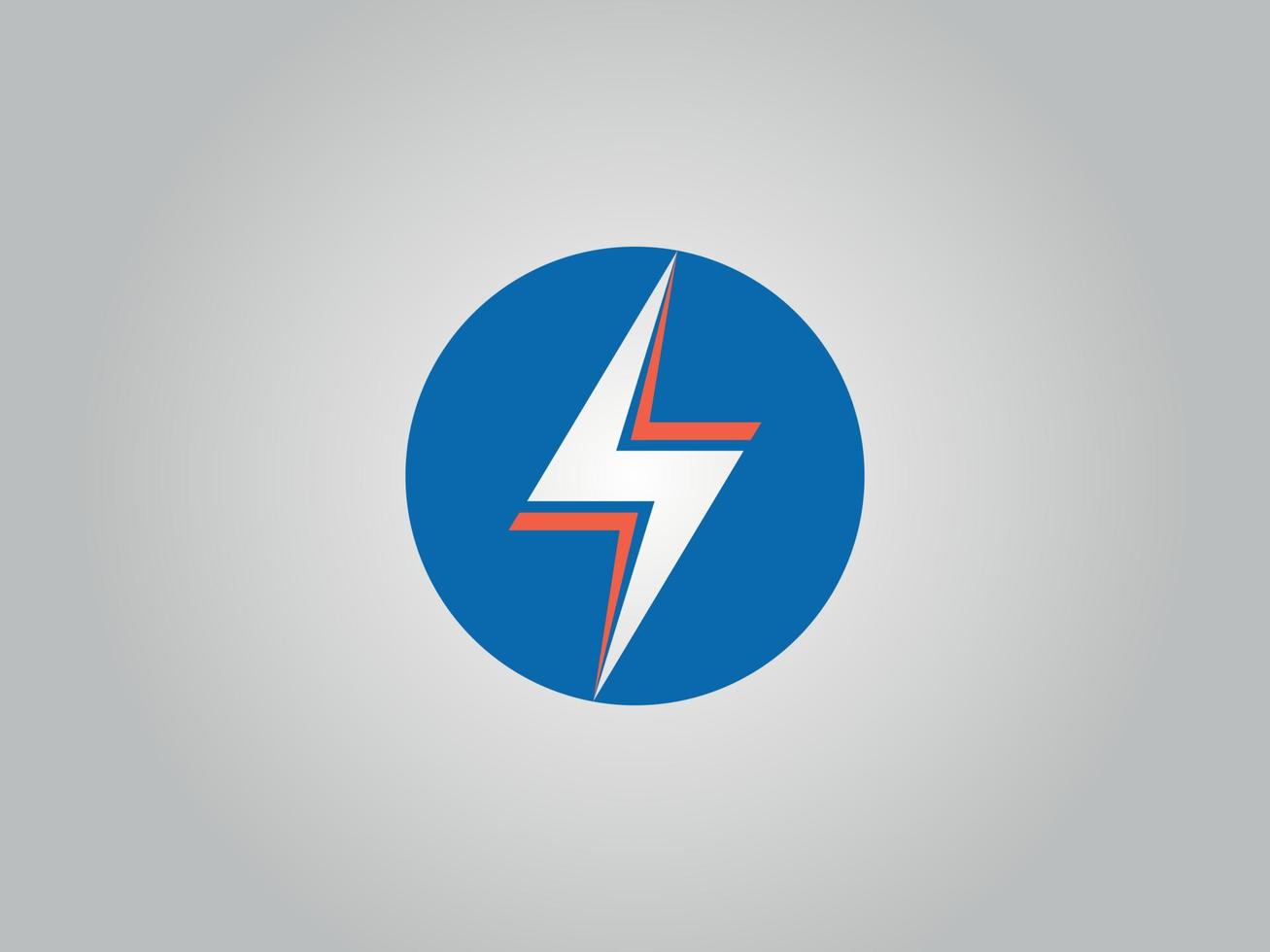 Electrical thunder logo. Thunder icon design free vector file.