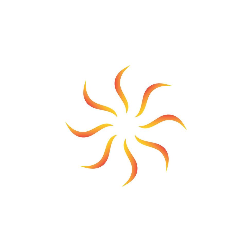 Sun logo free vector file.