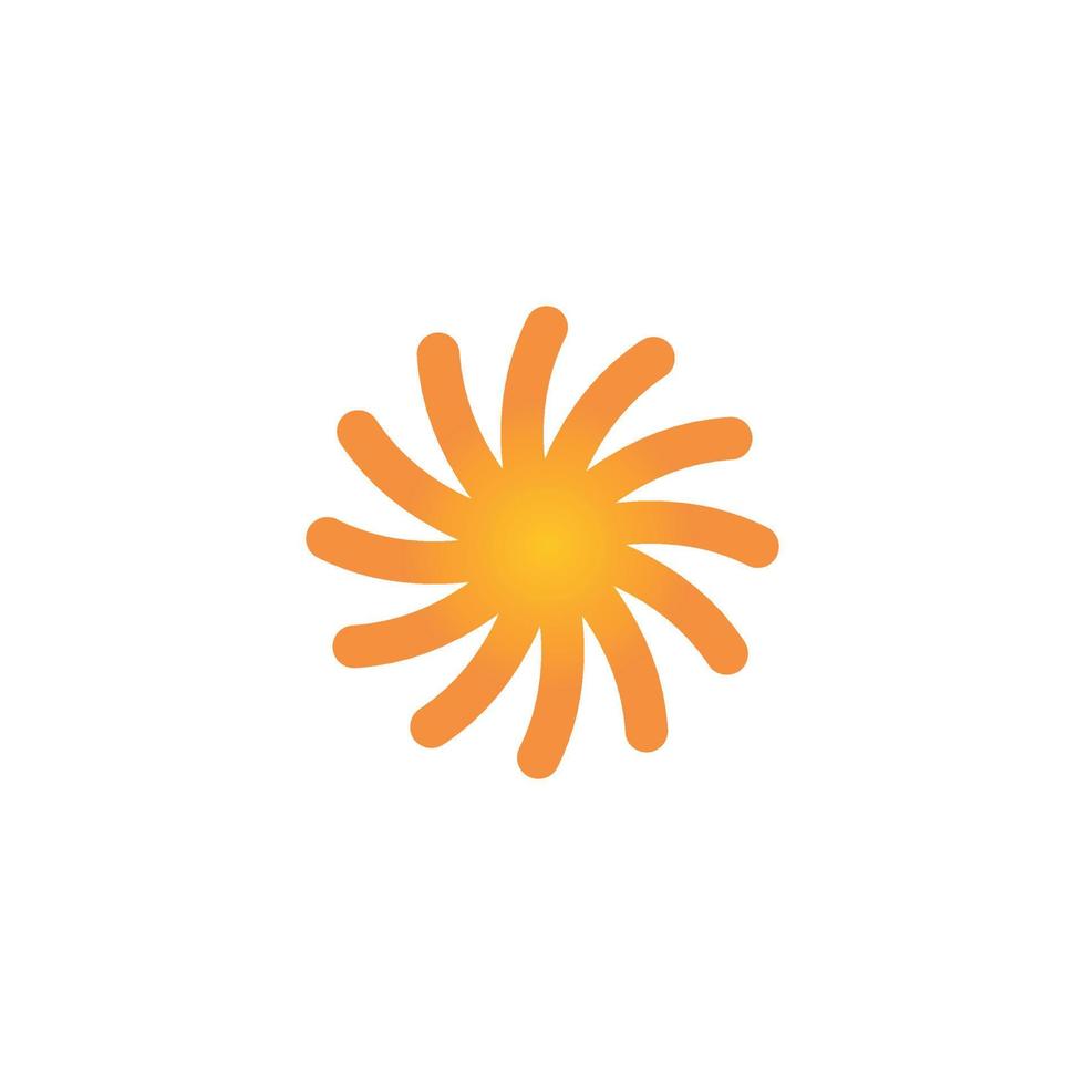 Sun logo free vector file.