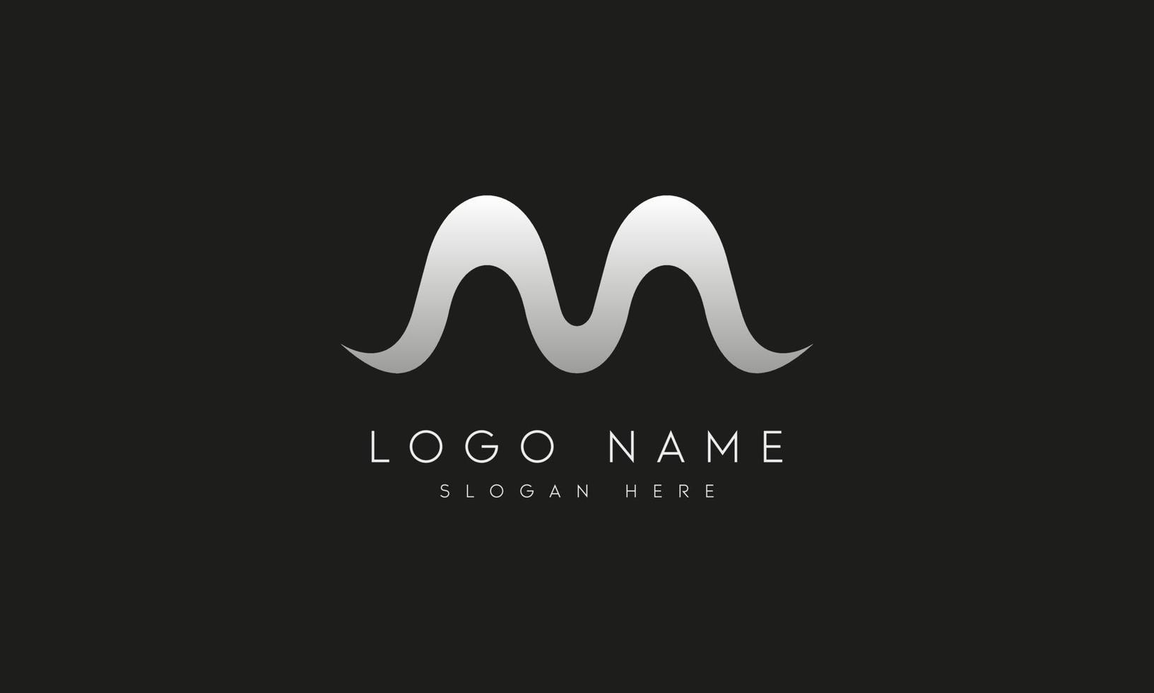 M logo design free vector file