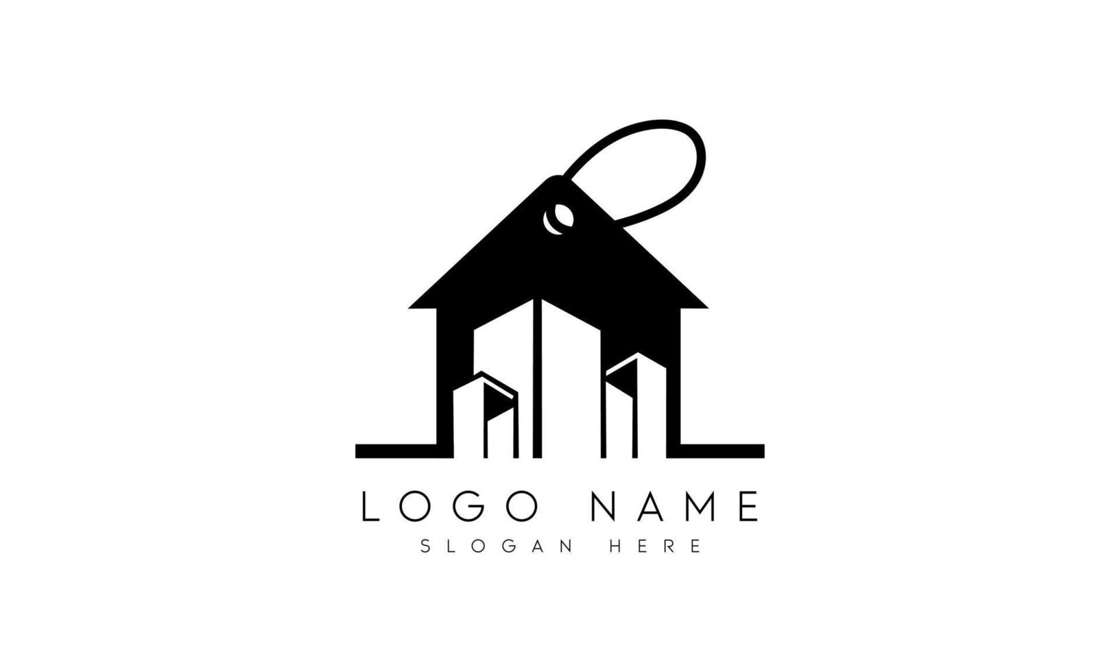 plantilla de vector libre de diseño de icono de logotipo de venta de casa.