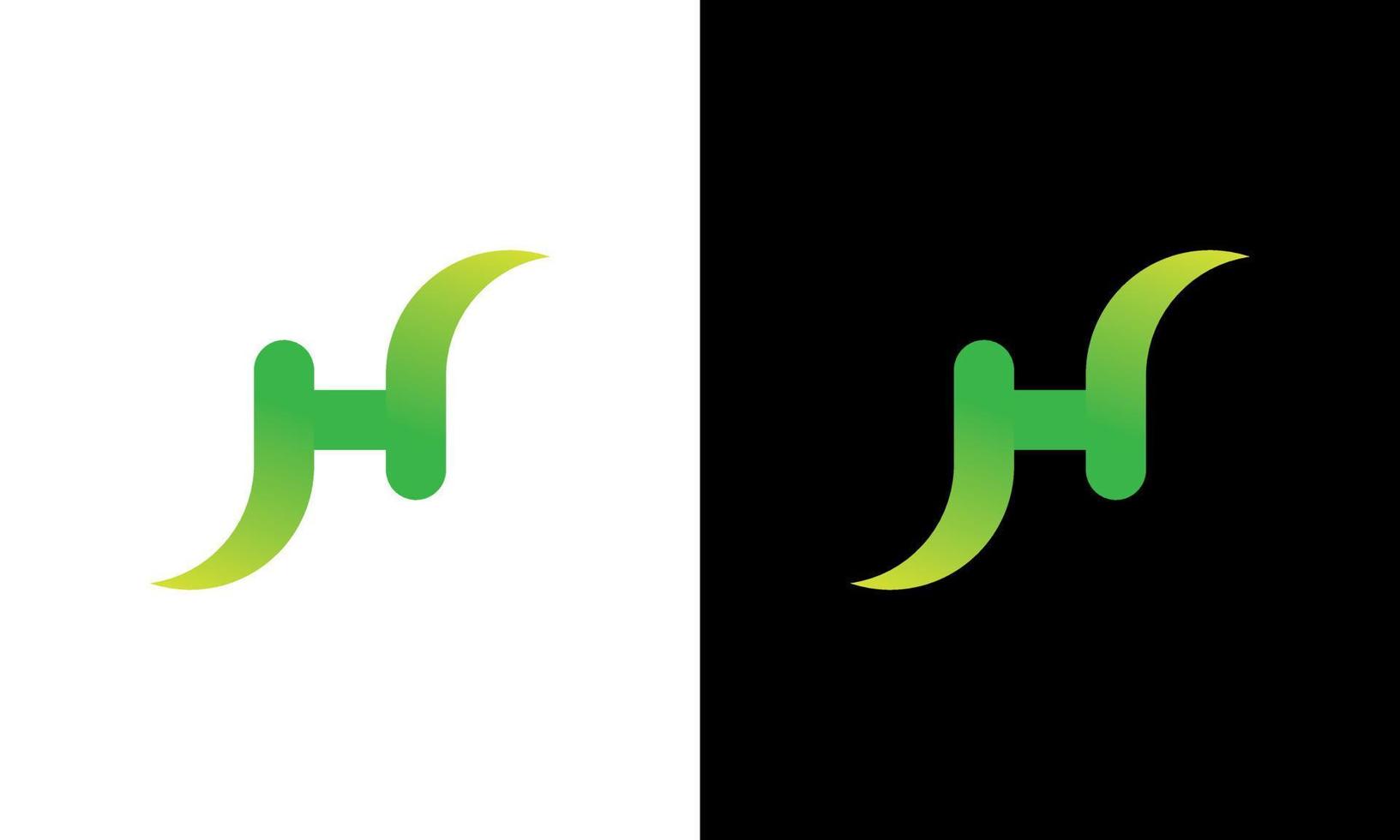 H logo design free vector file