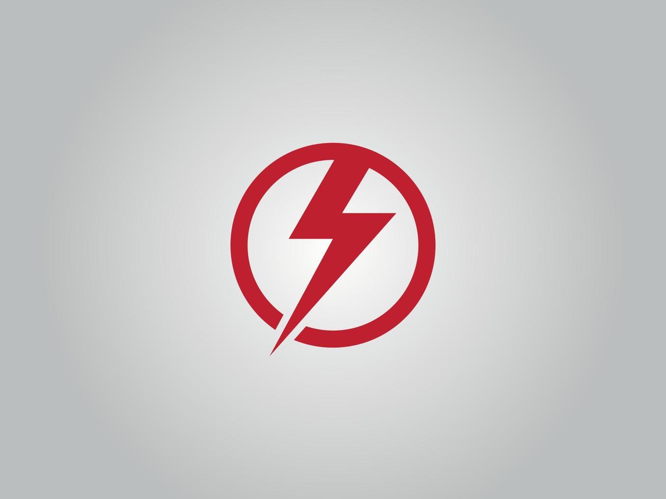 Electrical thunder logo. Thunder icon design free vector file.