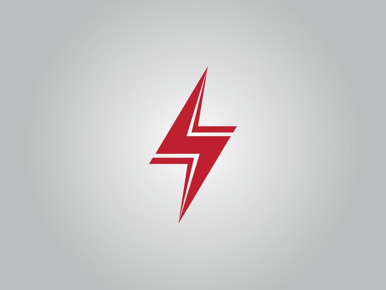 Electrical thunder logo. Thunder icon design free vector file.