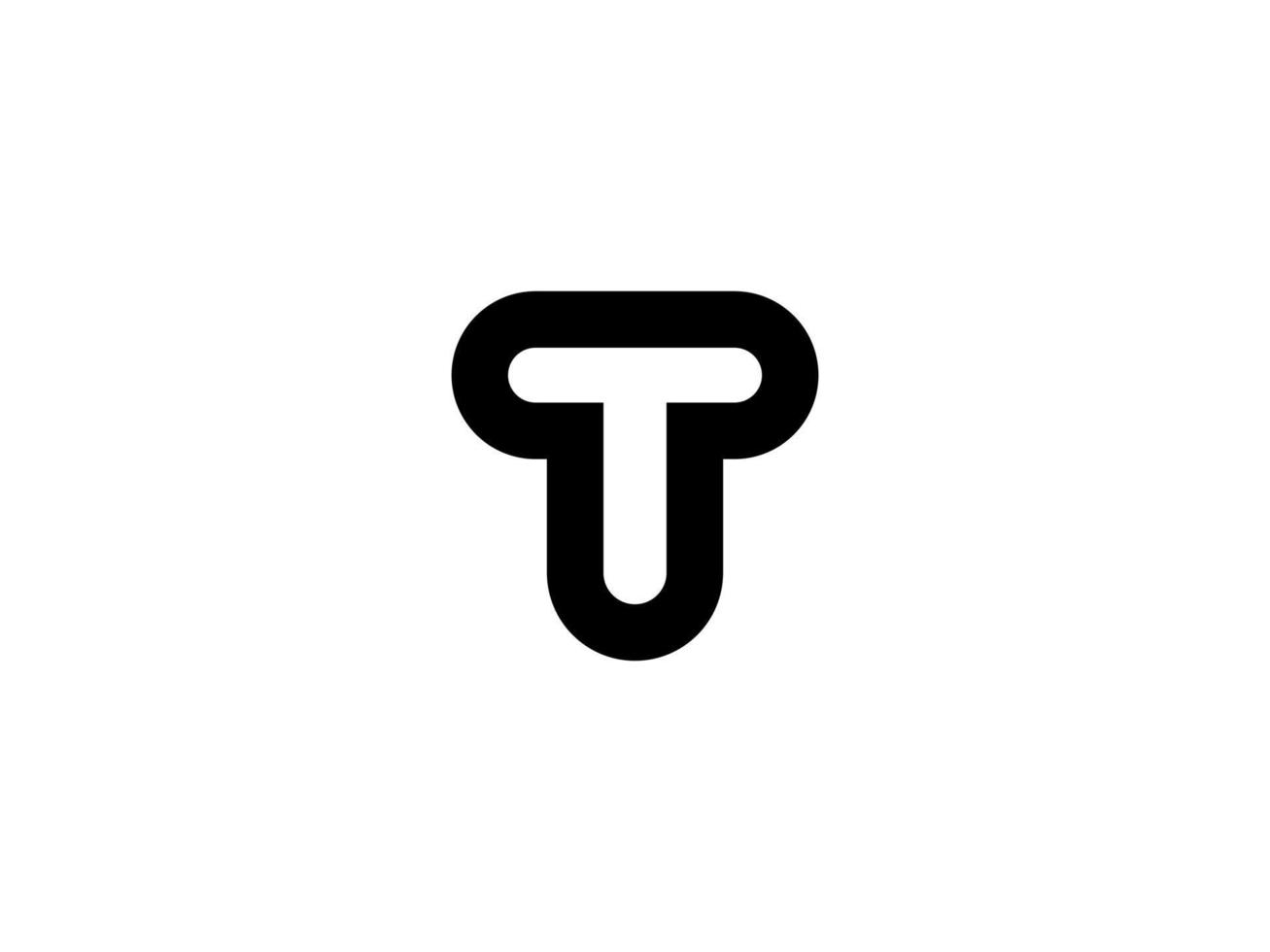 T logo design free vector file.