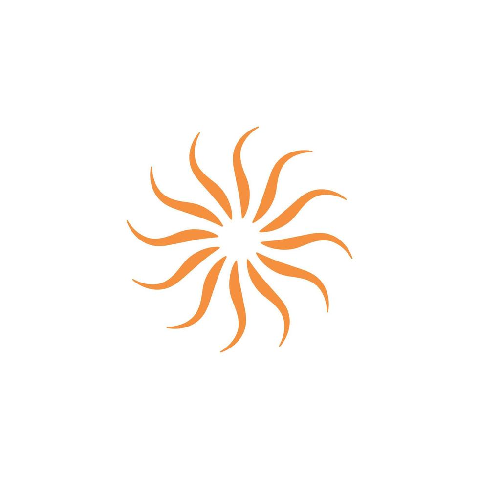 Sun logo free vector file.